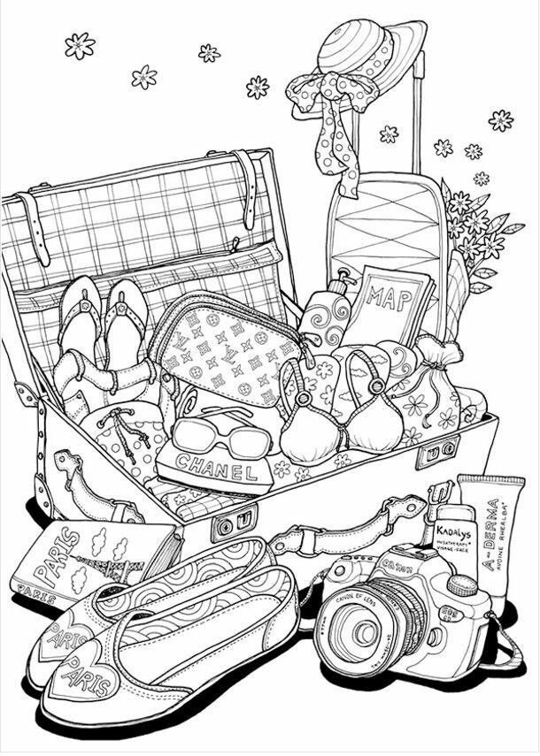 105 Travel Coloring Pages Printable 59