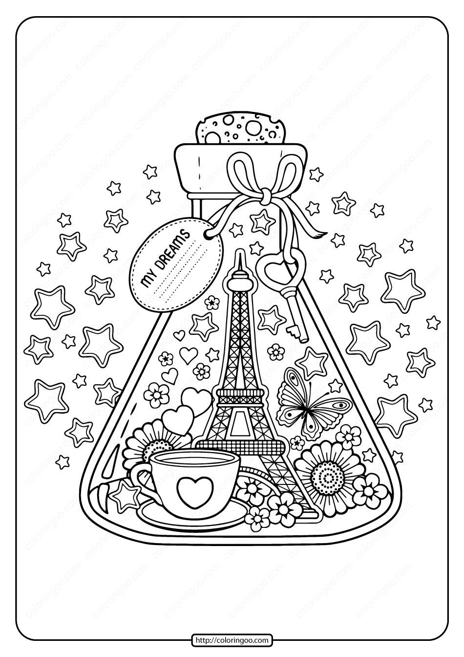 105 Travel Coloring Pages Printable 6