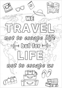 105 Travel Coloring Pages Printable 60