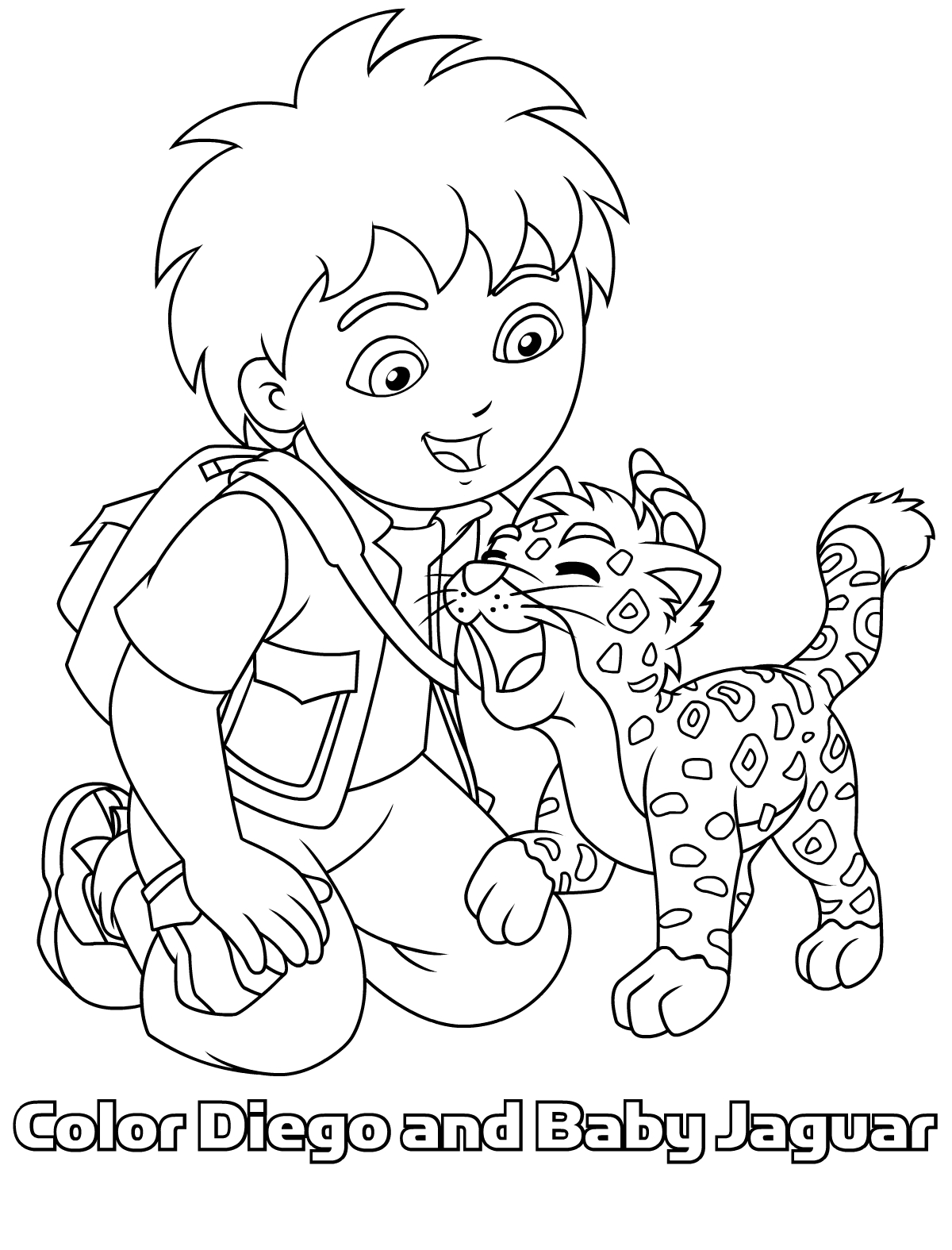 110 Free Printable Diego Coloring Pages for Kids 1