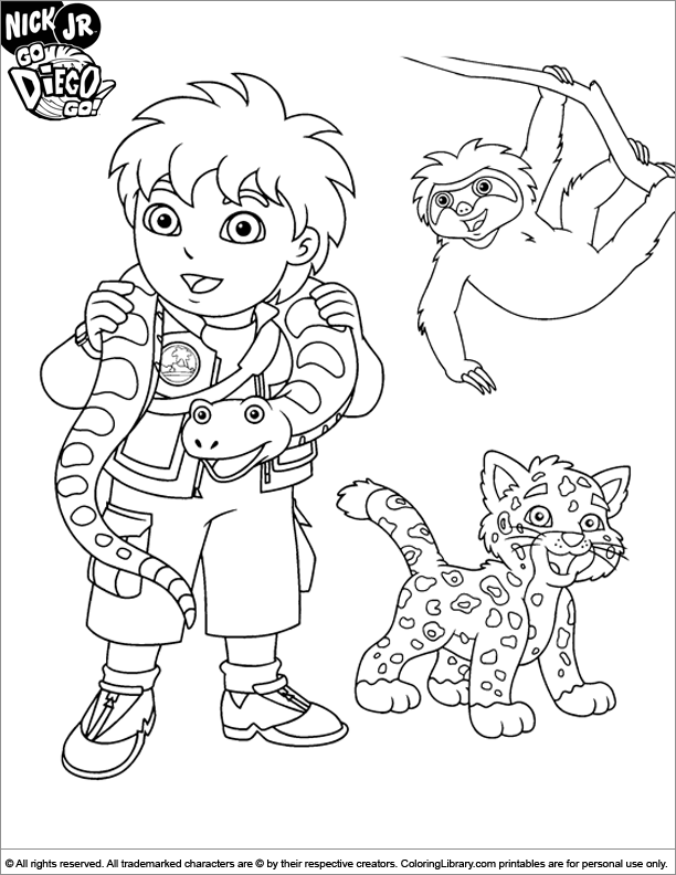 110 Free Printable Diego Coloring Pages for Kids 101