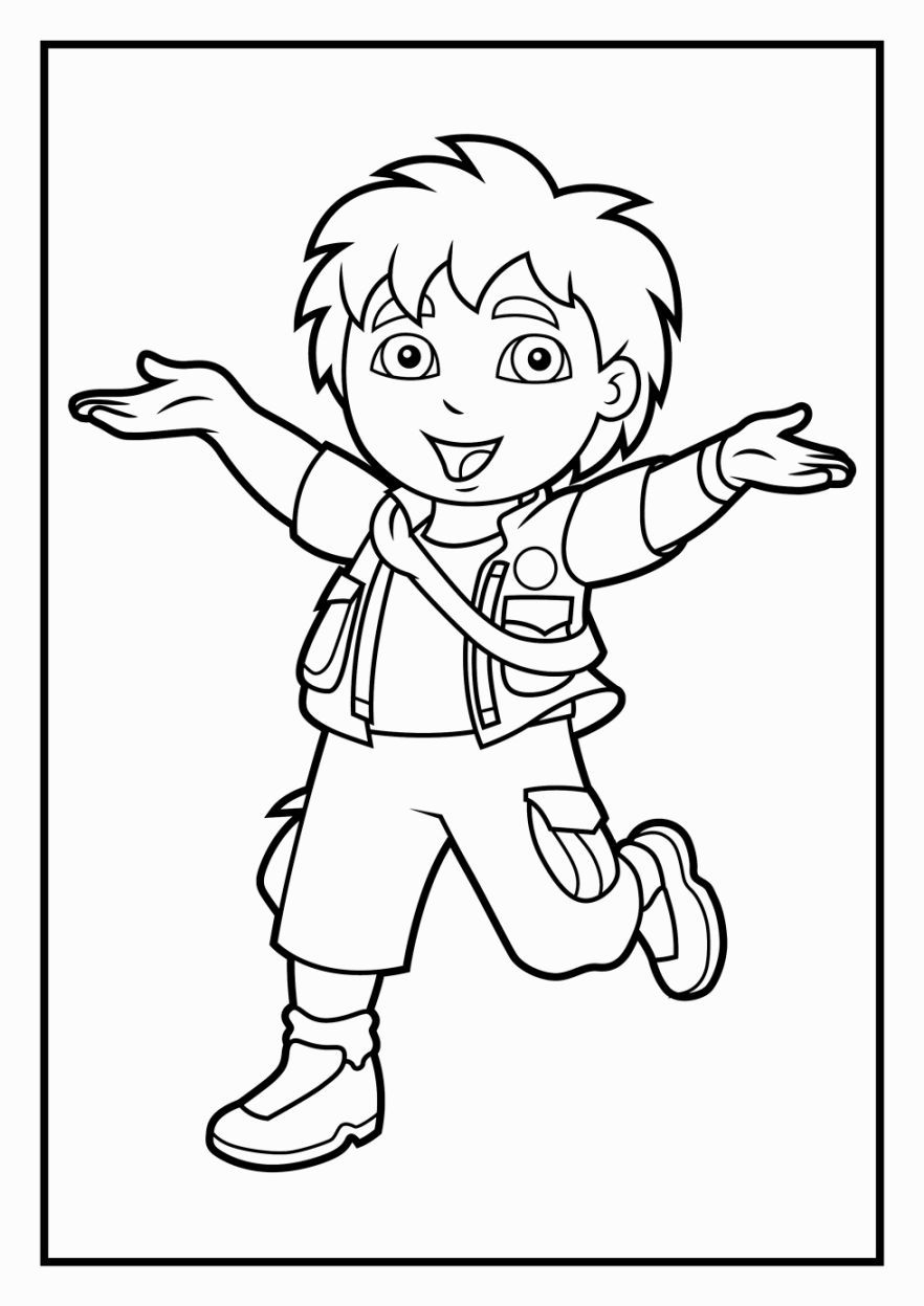 110 Free Printable Diego Coloring Pages for Kids 14