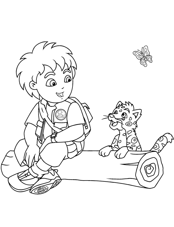 110 Free Printable Diego Coloring Pages for Kids 15