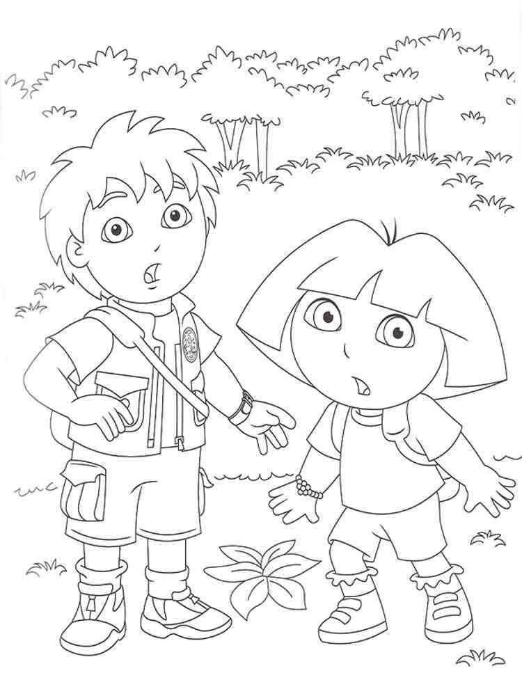 110 Free Printable Diego Coloring Pages for Kids 4