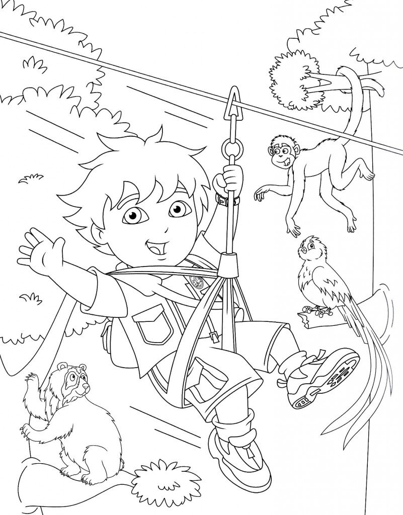 110 Free Printable Diego Coloring Pages for Kids 72