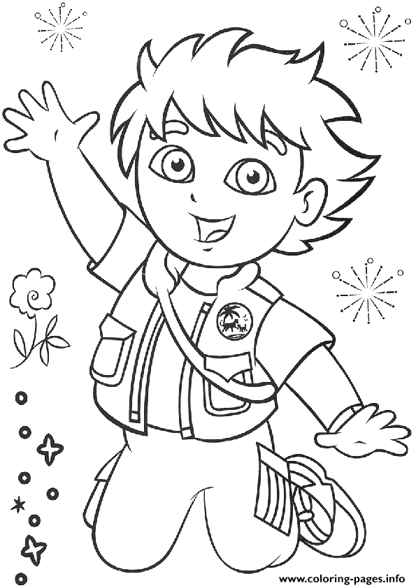 110 Free Printable Diego Coloring Pages for Kids 9