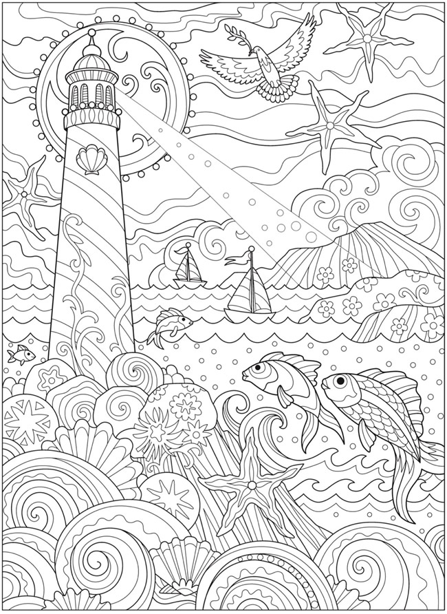 110 Ocean Coloring Pages for Kids Printable 19