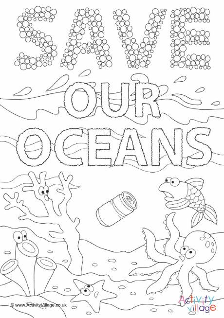 110 Ocean Coloring Pages for Kids Printable 23