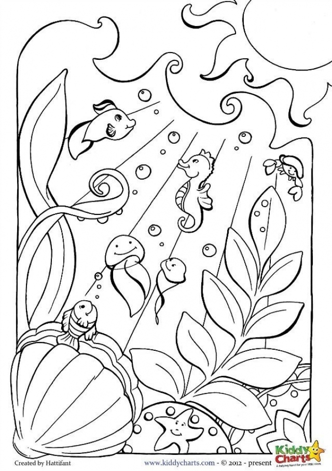 110 Ocean Coloring Pages for Kids Printable 28