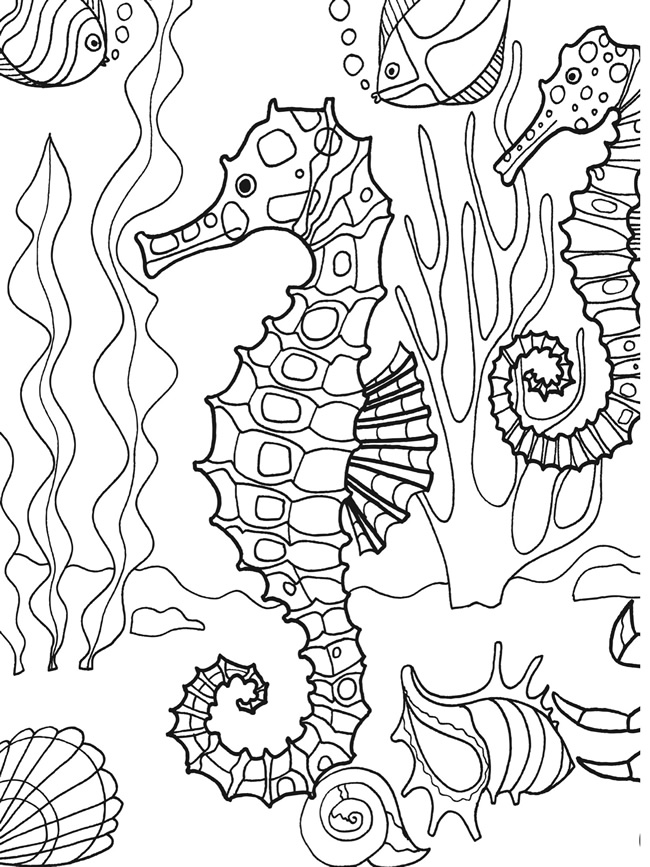 110 Ocean Coloring Pages for Kids Printable 29