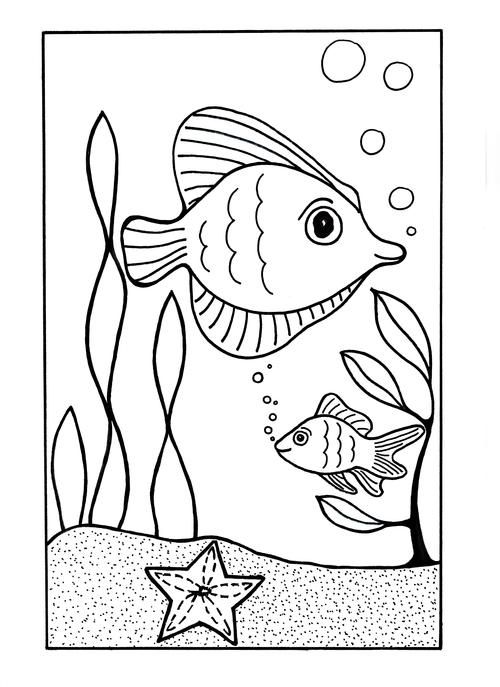 110 Ocean Coloring Pages for Kids Printable 3