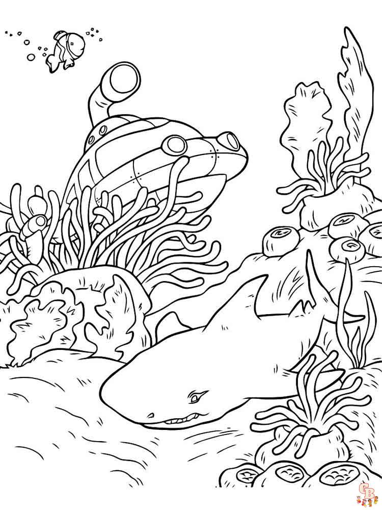 110 Ocean Coloring Pages for Kids Printable 32