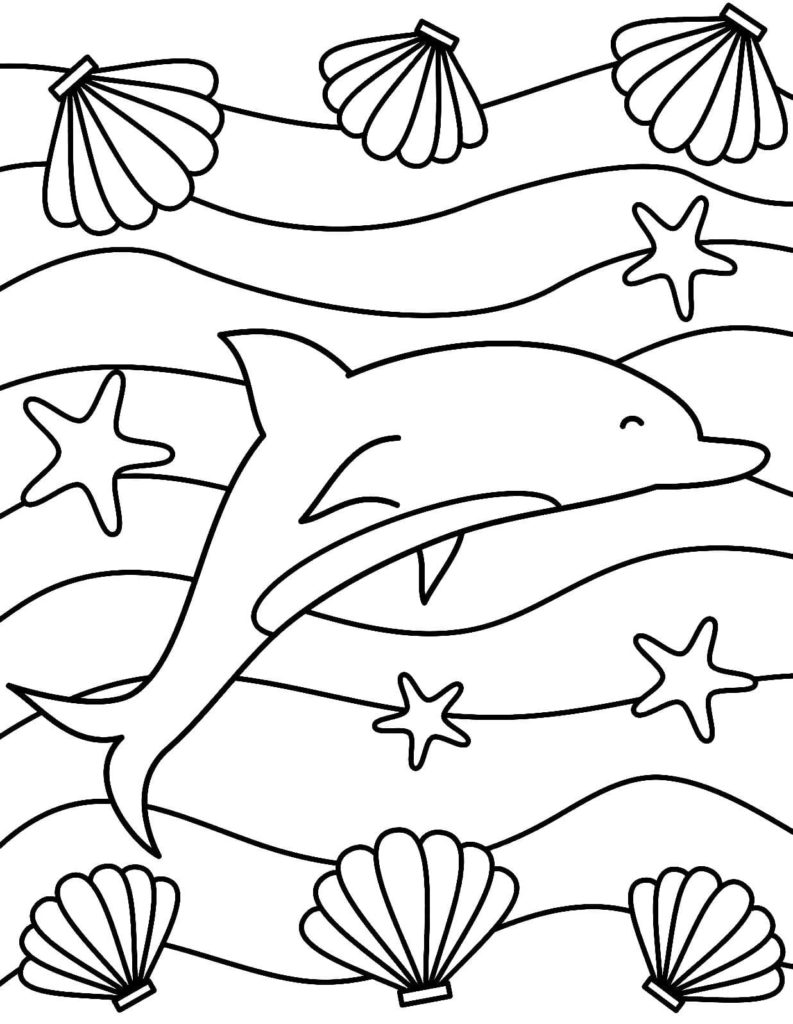 110 Ocean Coloring Pages for Kids Printable 33