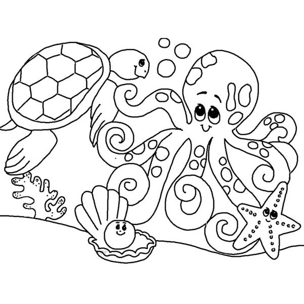 110 Ocean Coloring Pages for Kids Printable 37