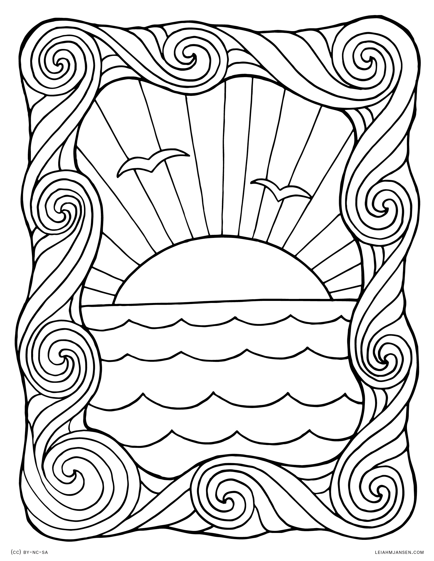 110 Ocean Coloring Pages for Kids Printable 4