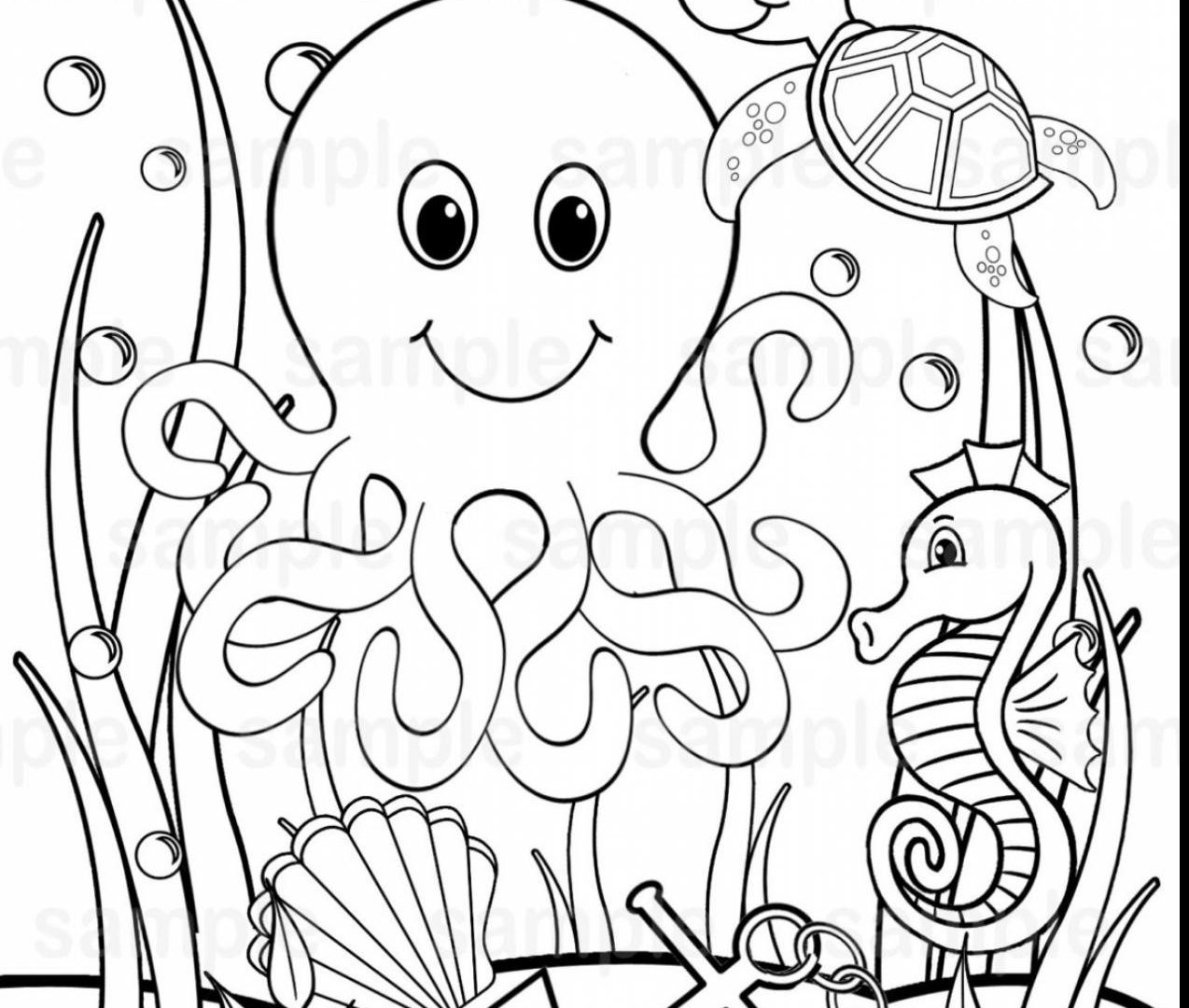 110 Ocean Coloring Pages for Kids Printable 48