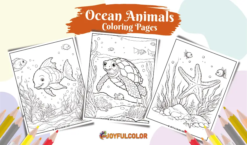 110 Ocean Coloring Pages for Kids Printable 49