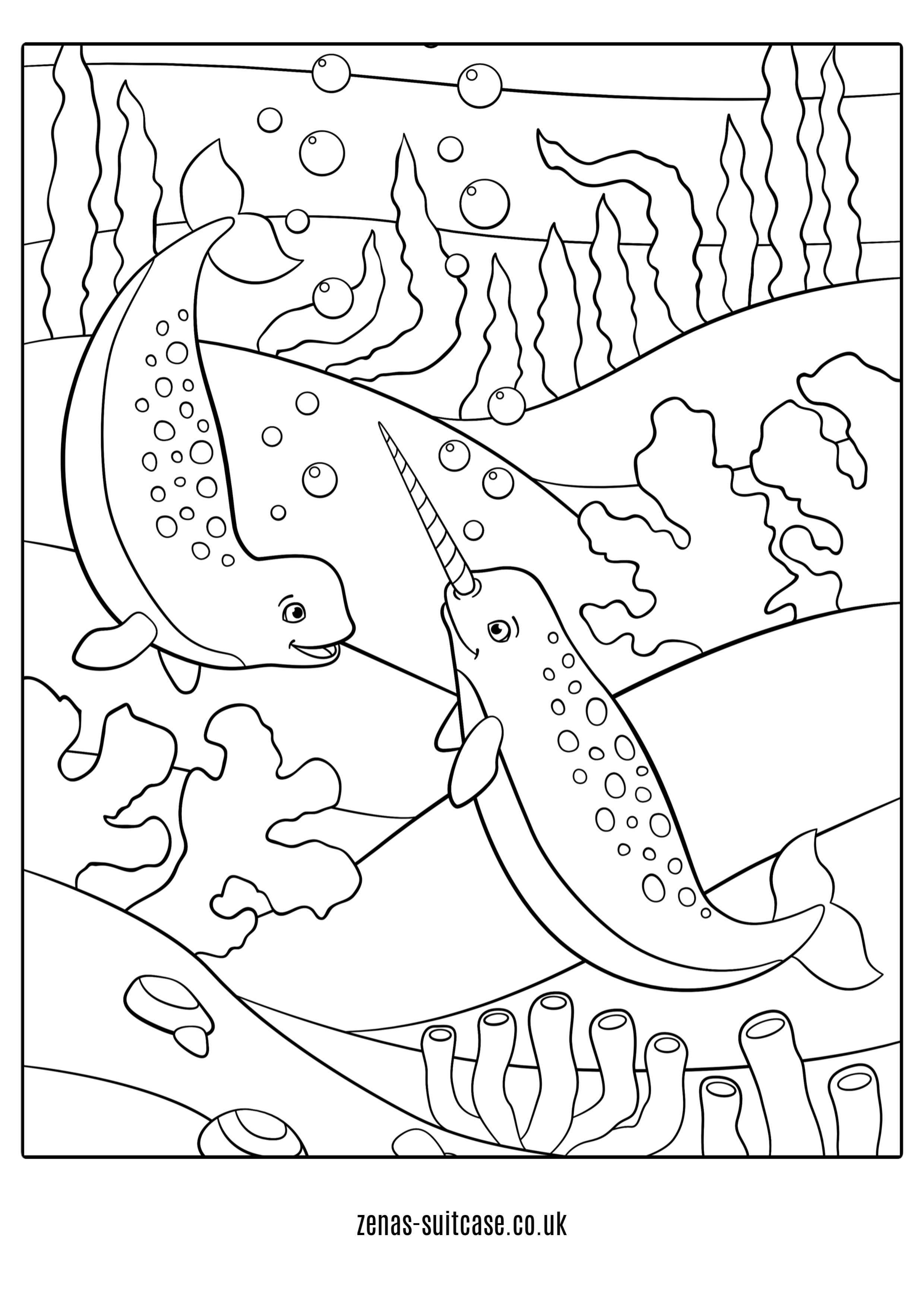 110 Ocean Coloring Pages for Kids Printable 5