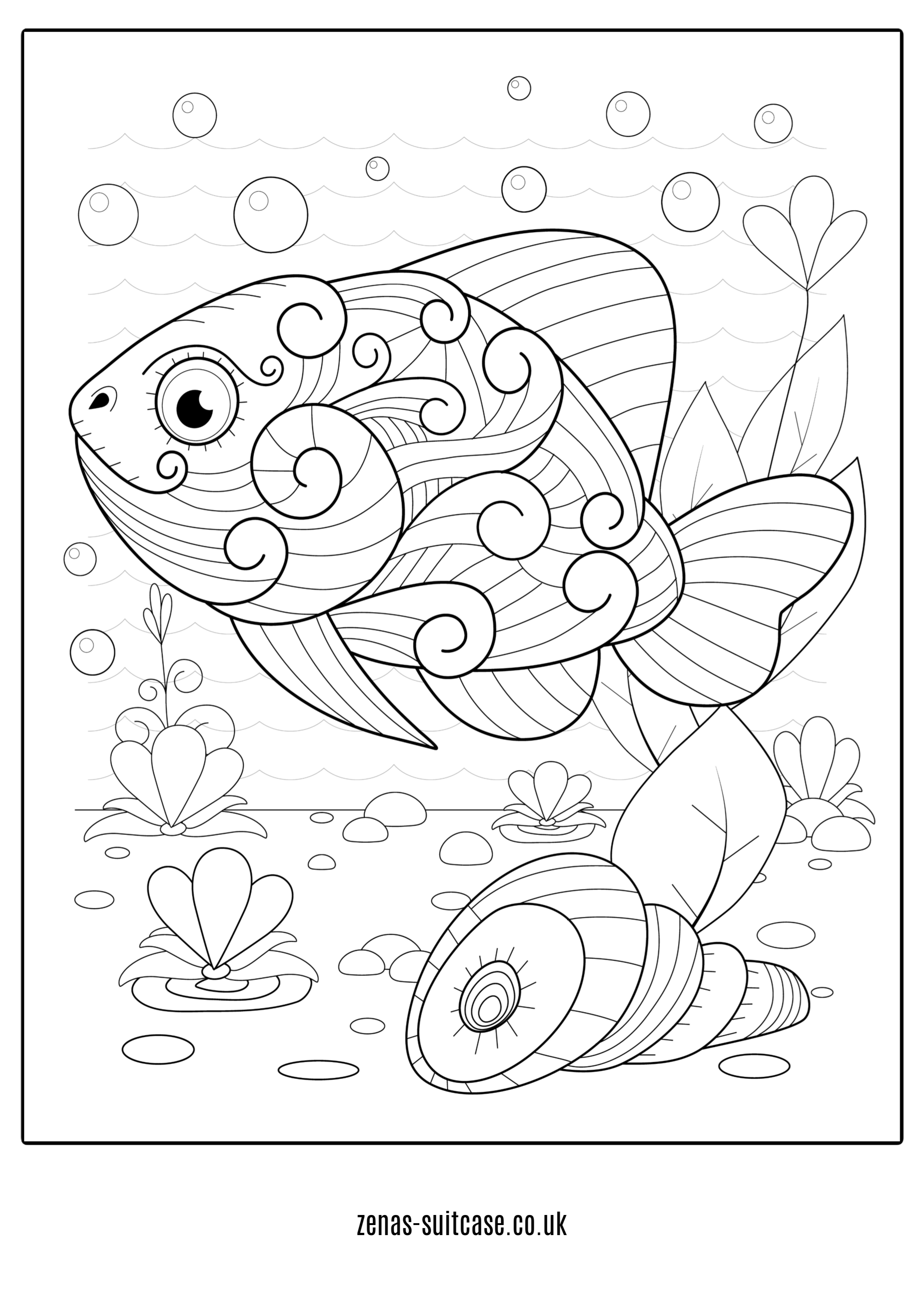 110 Ocean Coloring Pages for Kids Printable 51