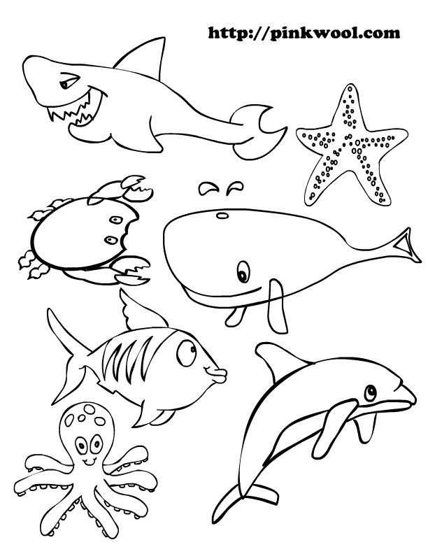 110 Ocean Coloring Pages for Kids Printable 59