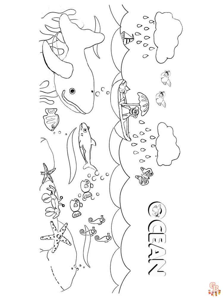 110 Ocean Coloring Pages for Kids Printable 60