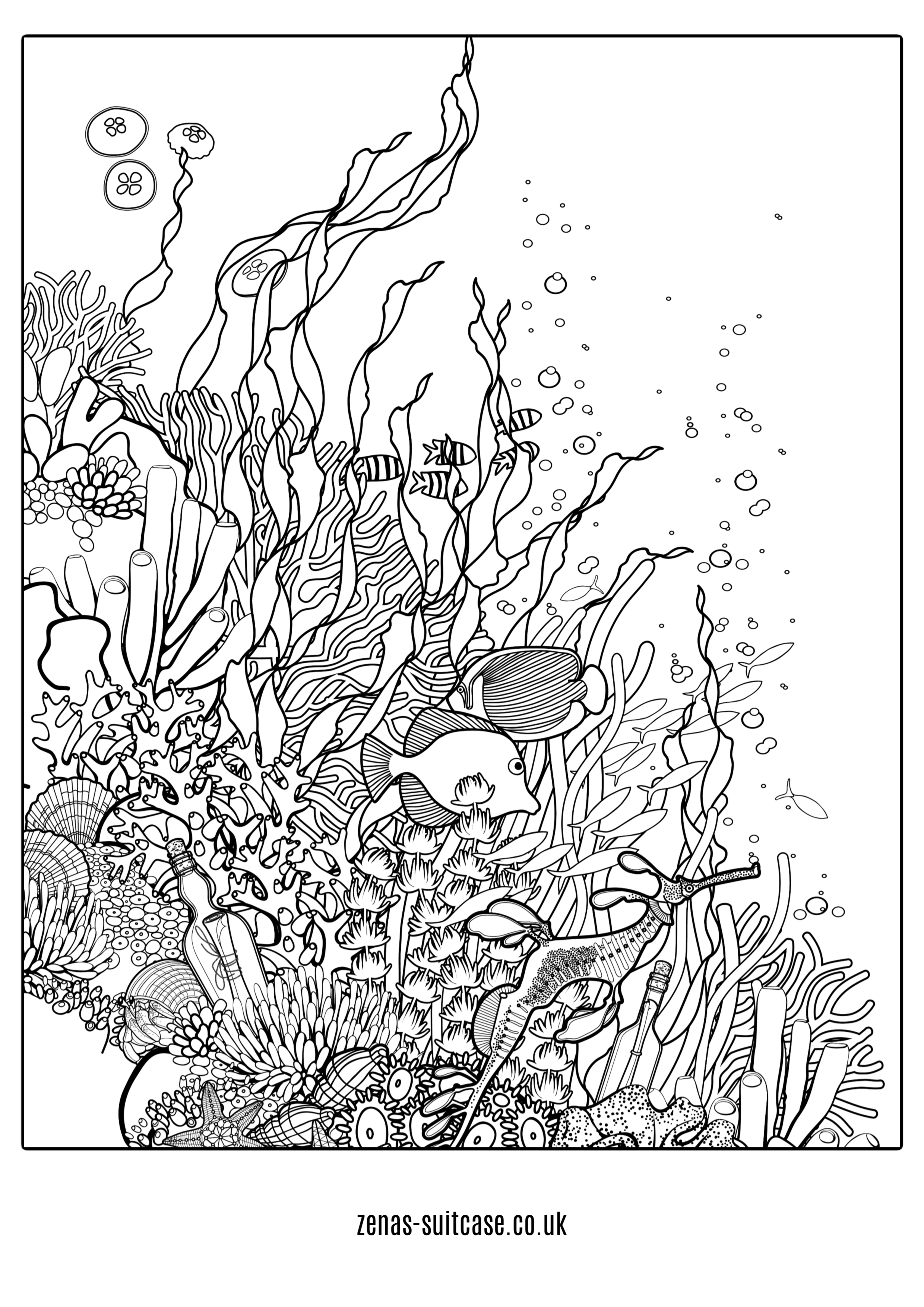 110 Ocean Coloring Pages for Kids Printable 65