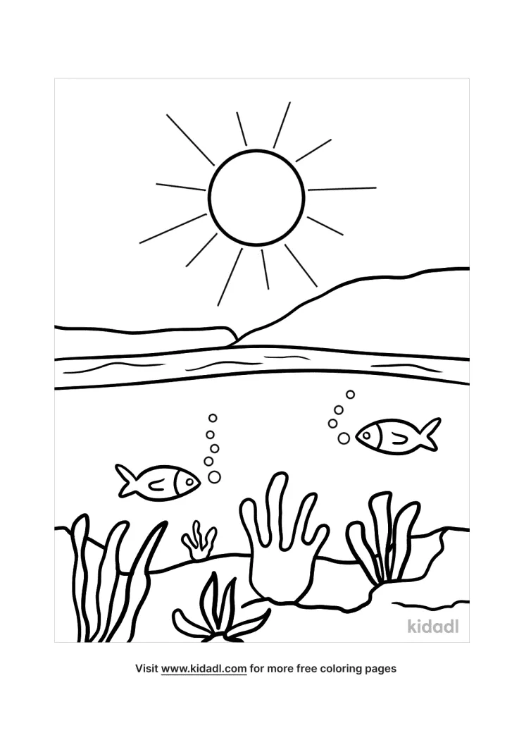 110 Ocean Coloring Pages for Kids Printable 71