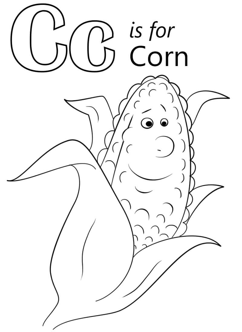 120 Corn Coloring Pages Printable 107