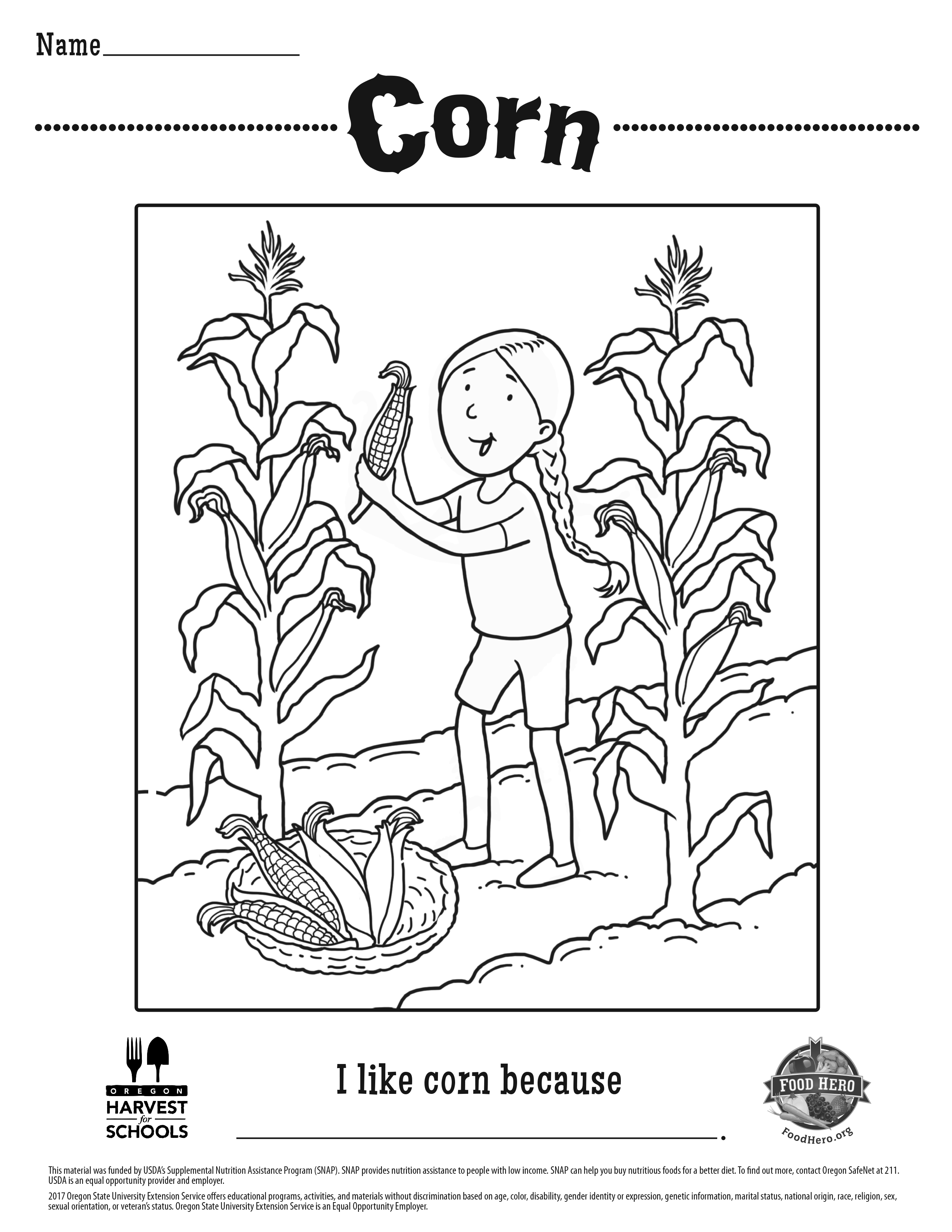 120 Corn Coloring Pages Printable 11