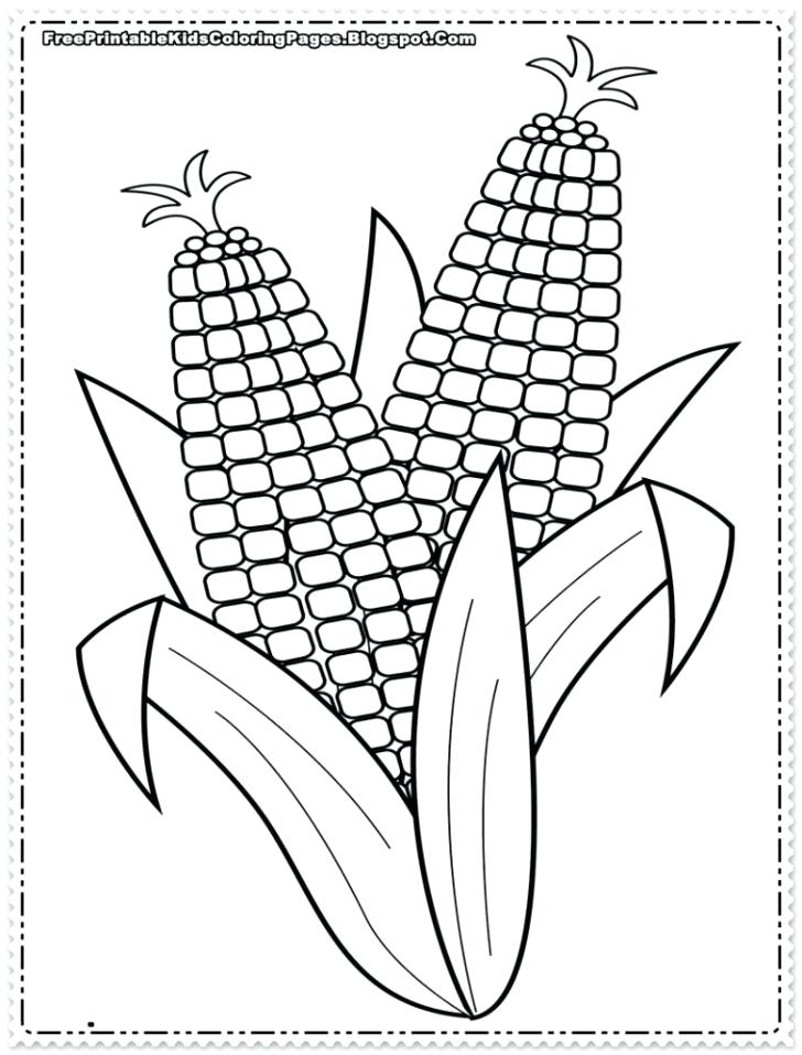 120 Corn Coloring Pages Printable 111