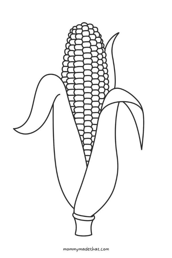 120 Corn Coloring Pages Printable 120