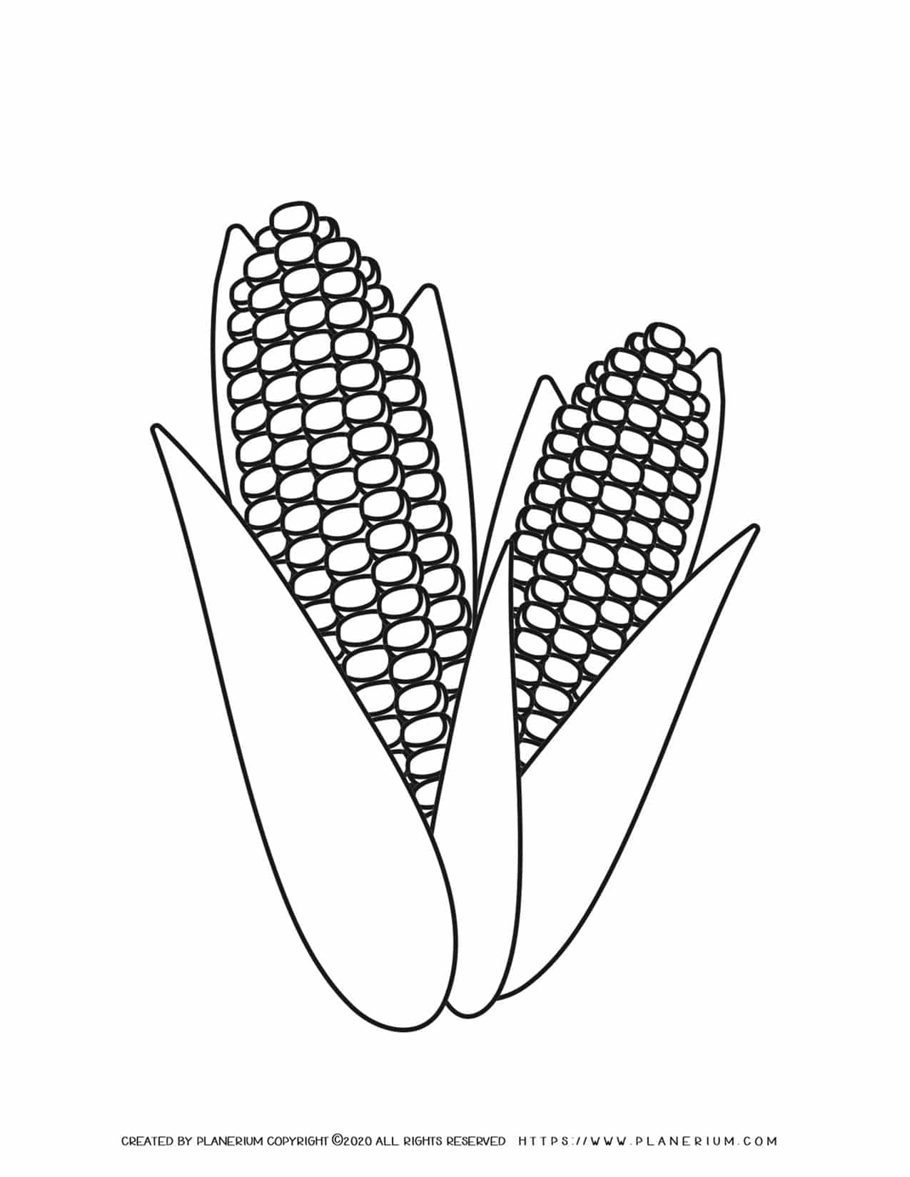 120 Corn Coloring Pages Printable 18