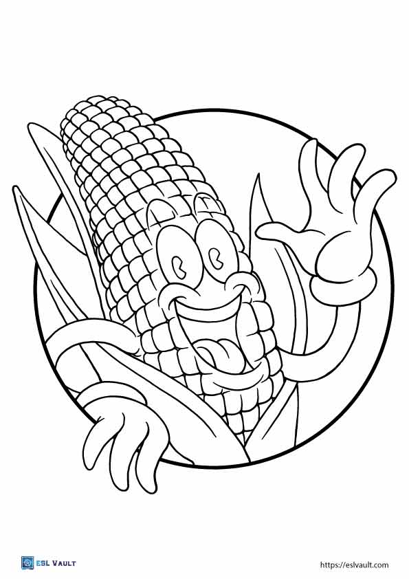 120 Corn Coloring Pages Printable 19