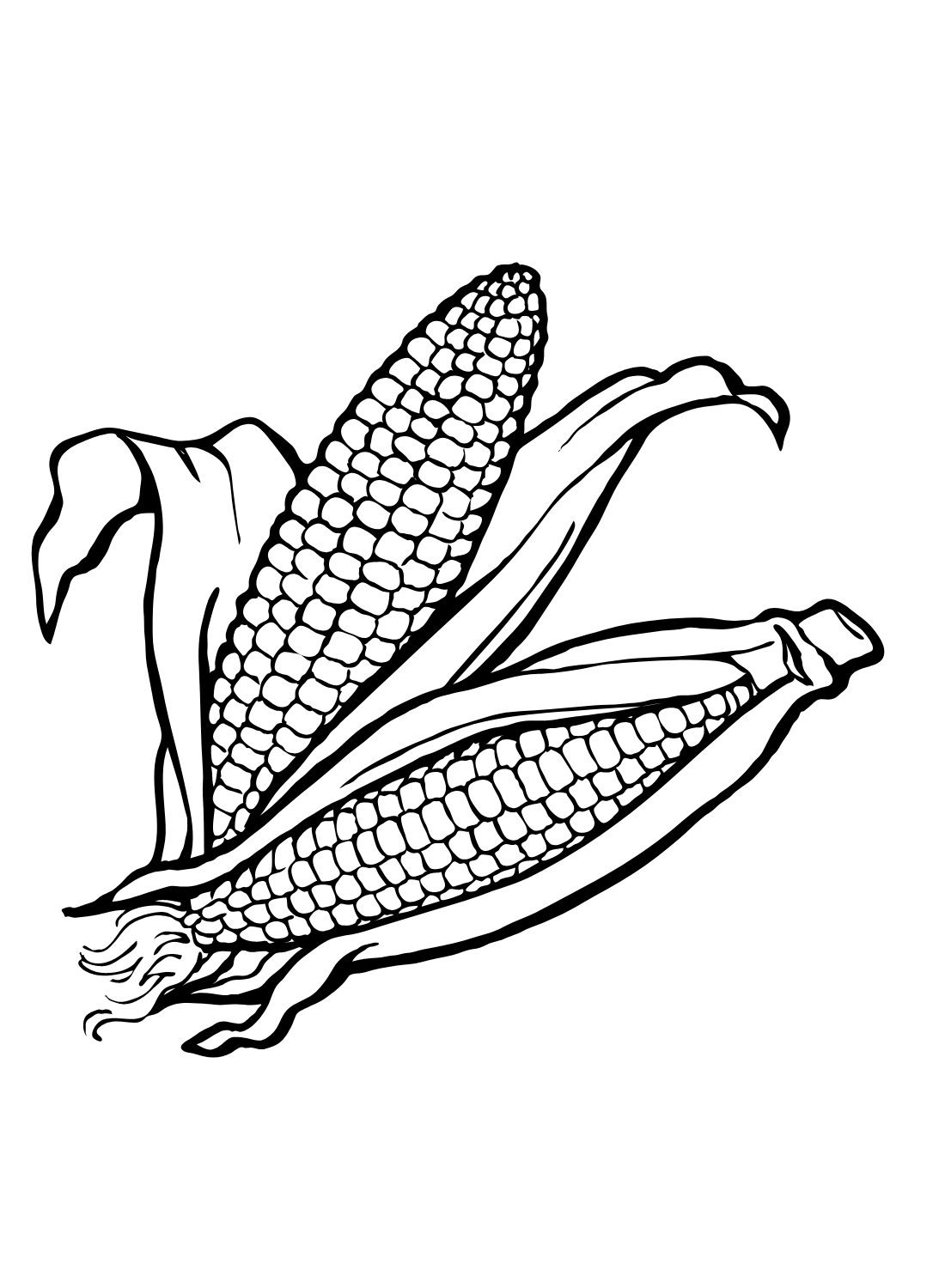 120 Corn Coloring Pages Printable 24