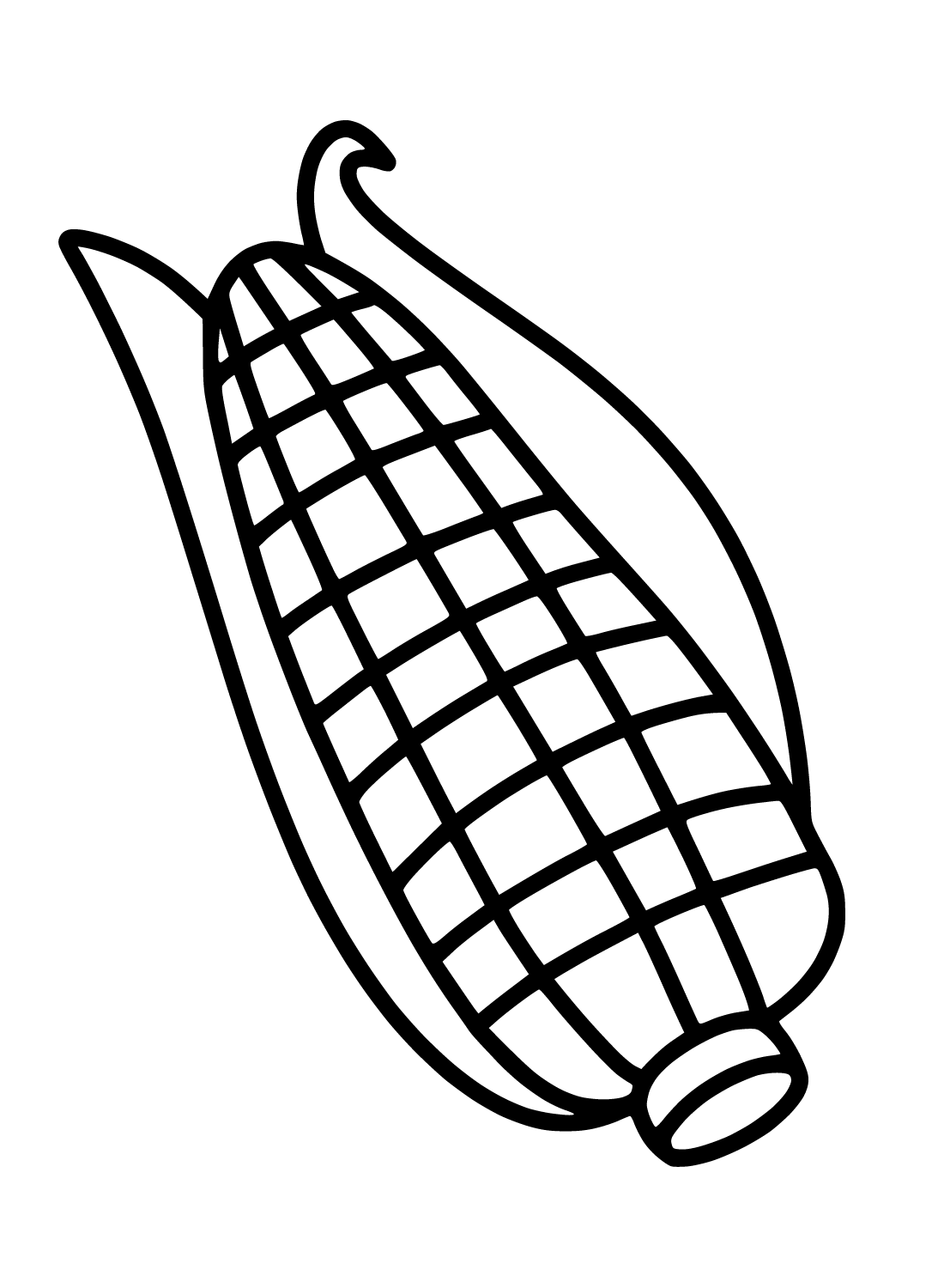 120 Corn Coloring Pages Printable 35