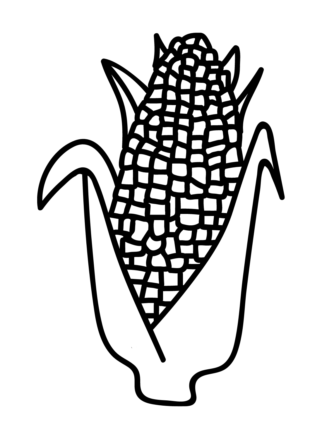 120 Corn Coloring Pages Printable 38