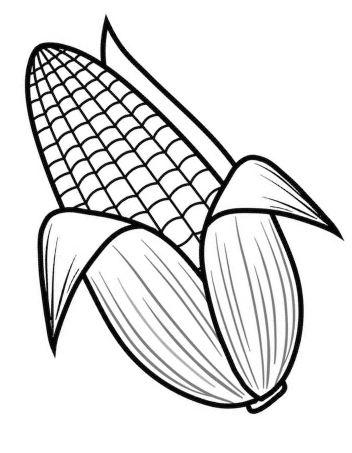 120 Corn Coloring Pages Printable 39