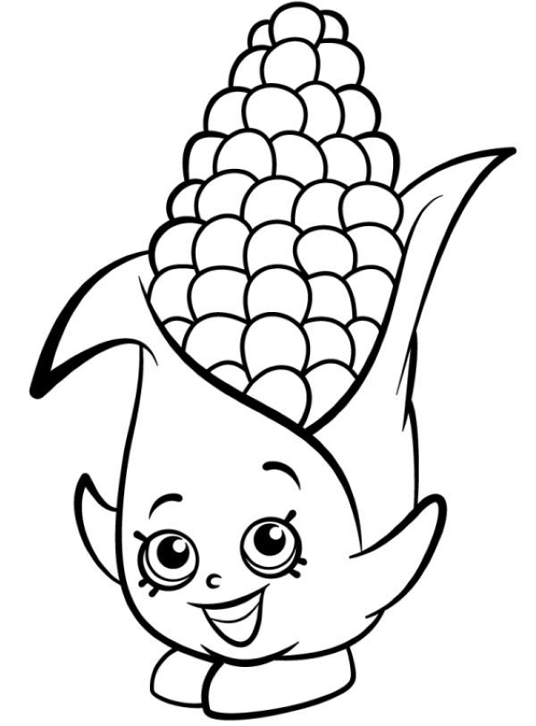 120 Corn Coloring Pages Printable 4