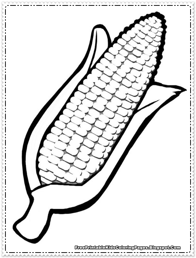 120 Corn Coloring Pages Printable 56