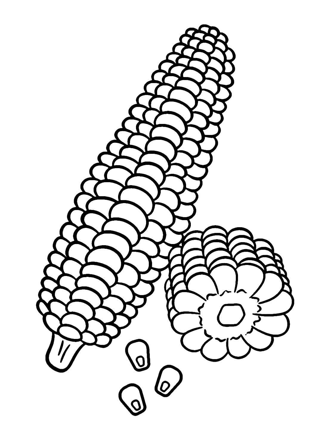 120 Corn Coloring Pages Printable 60