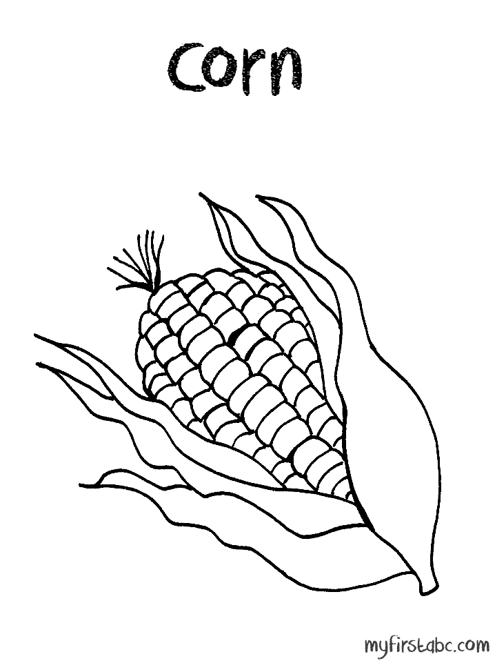 120 Corn Coloring Pages Printable 64