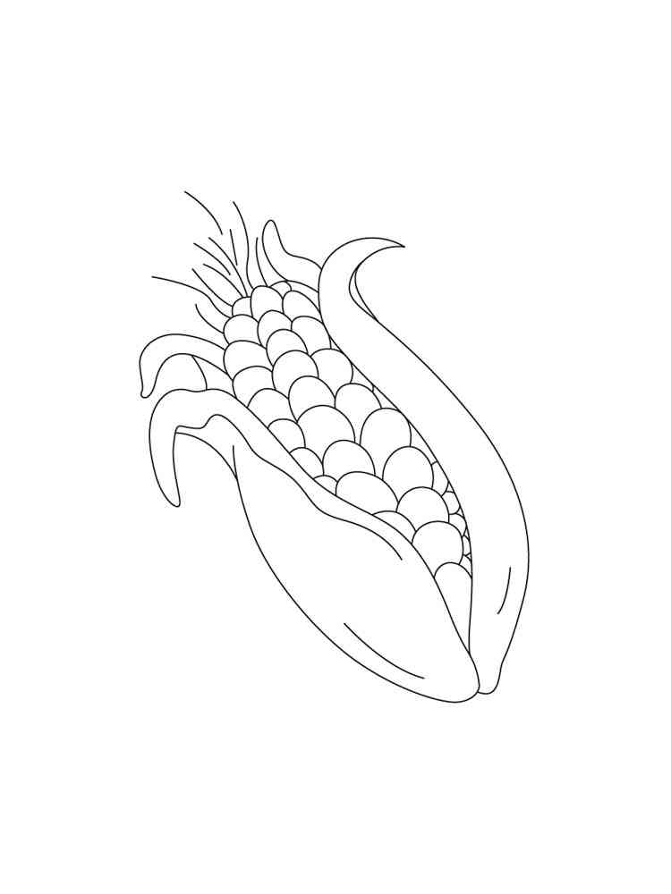 120 Corn Coloring Pages Printable 65