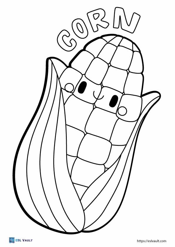 120 Corn Coloring Pages Printable 76