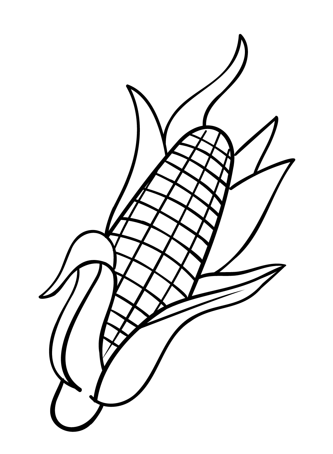 120 Corn Coloring Pages Printable 8