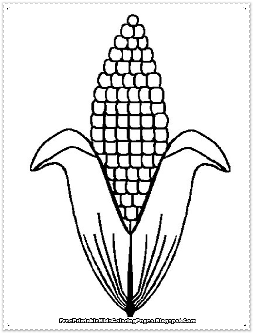 120 Corn Coloring Pages Printable 84