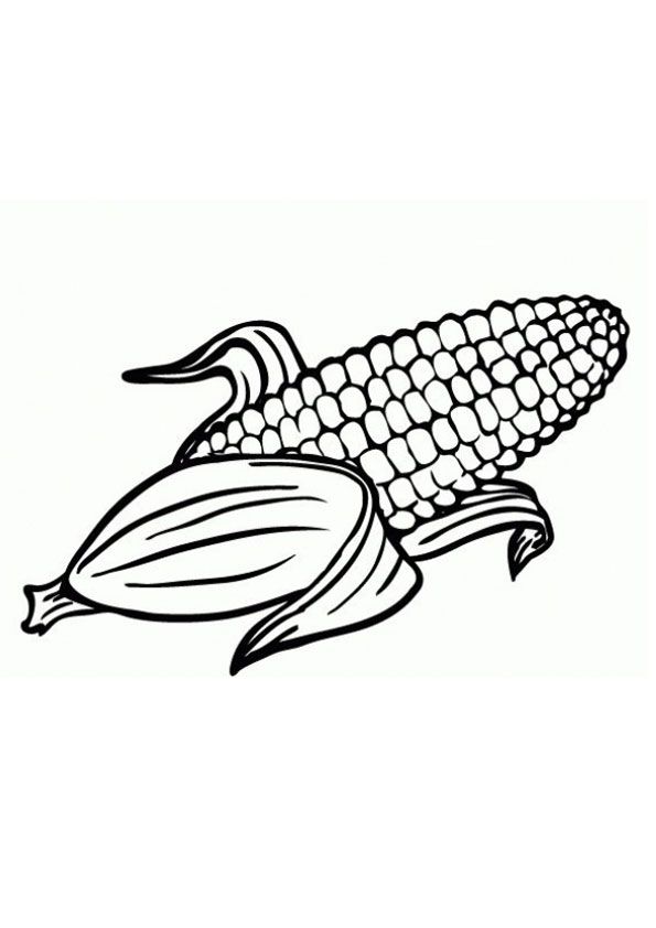 120 Corn Coloring Pages Printable 86