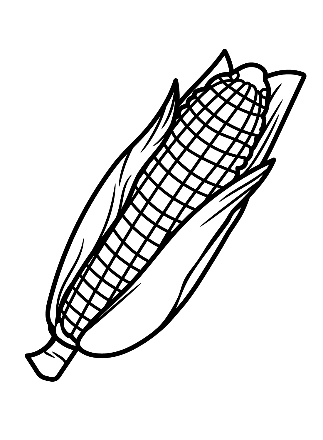 120 Corn Coloring Pages Printable 9