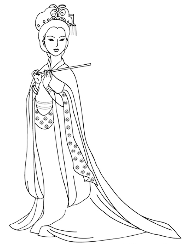 138 Cultural China Coloring Pages Printable 129