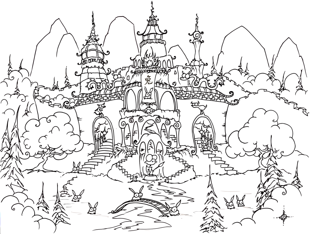 138 Cultural China Coloring Pages Printable 14