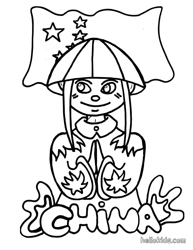 138 Cultural China Coloring Pages Printable 34